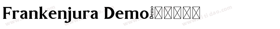 Frankenjura Demo字体转换